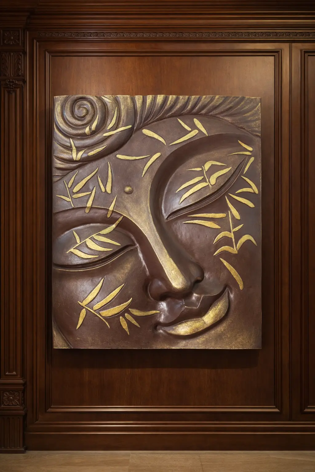 3D Buddha Face Relief Mural Wall Art – 2 x 2.5 Feet