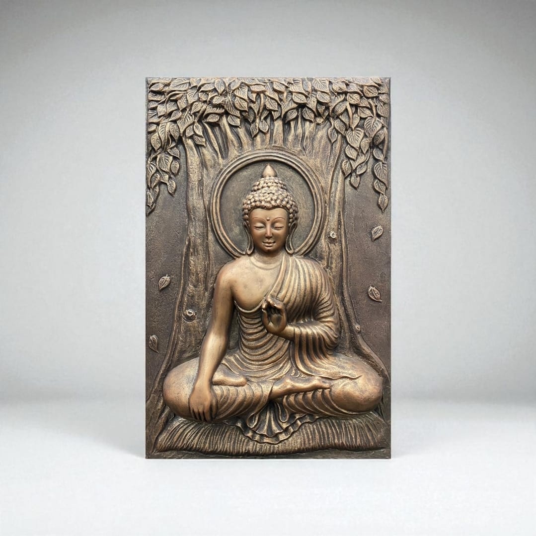 3x2 ft | Buddha 3D Relief Wall Mural | Meditative Handcrafted Wall Sculpture & Art Décor | Ready-to-Hang - Image 5