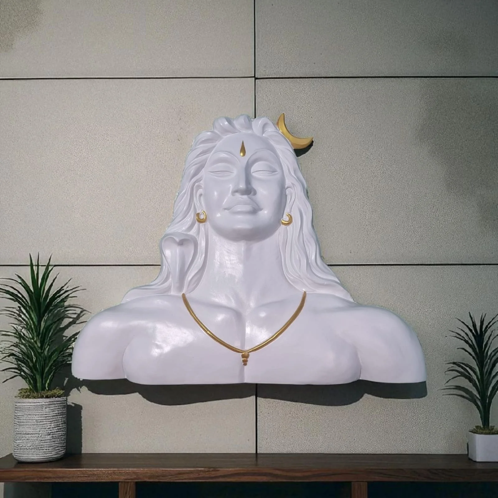 4x3 Feet | Adiyogi Wall Hanging Relief Mural | Spiritual 3D Wall Art | Shiva Sculpture for Home & Office Décor | Ready to Hang - Image 4