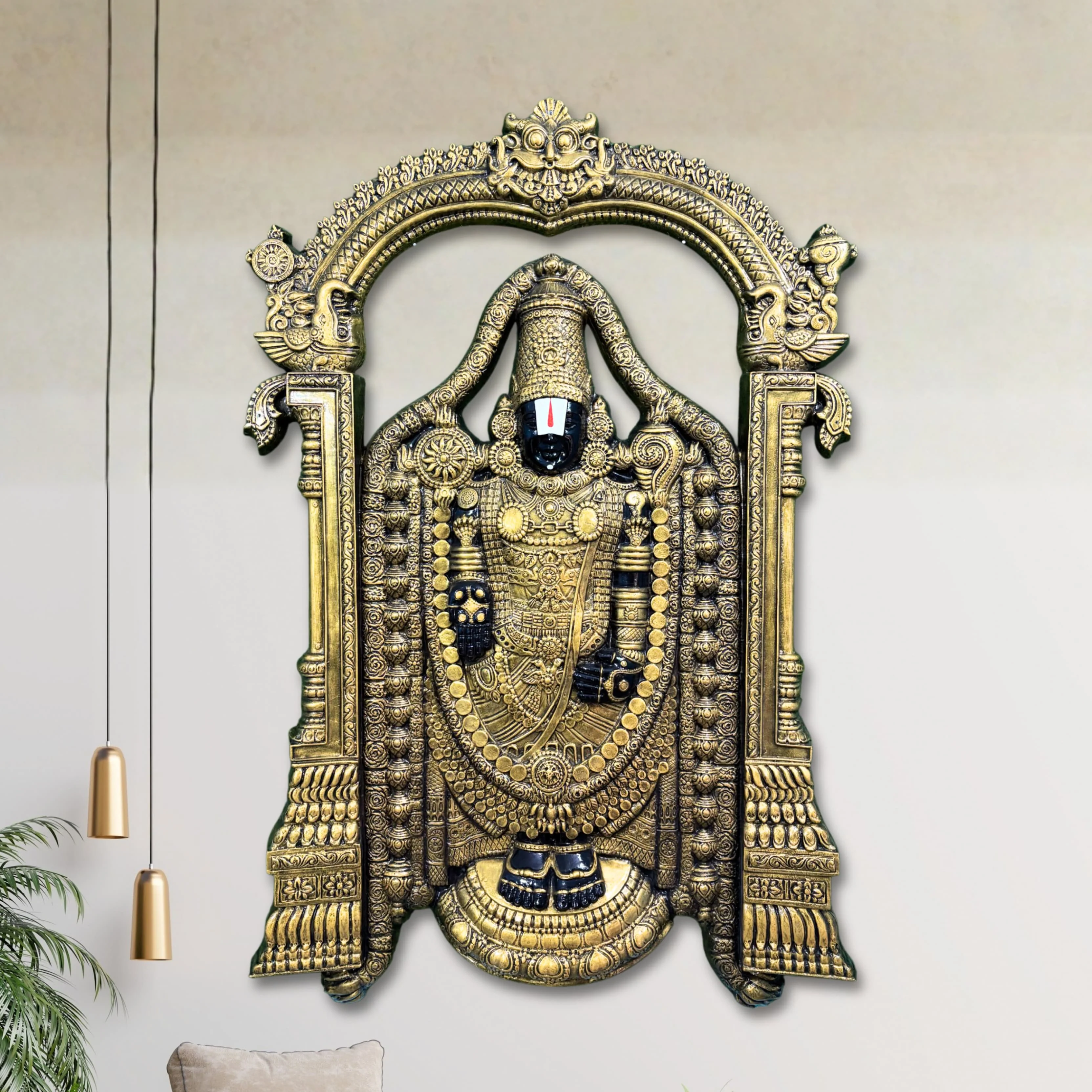 Lord Venkateshwara 3D Wall Art Sculpture (5.5 × 4 Feet) - Image 3