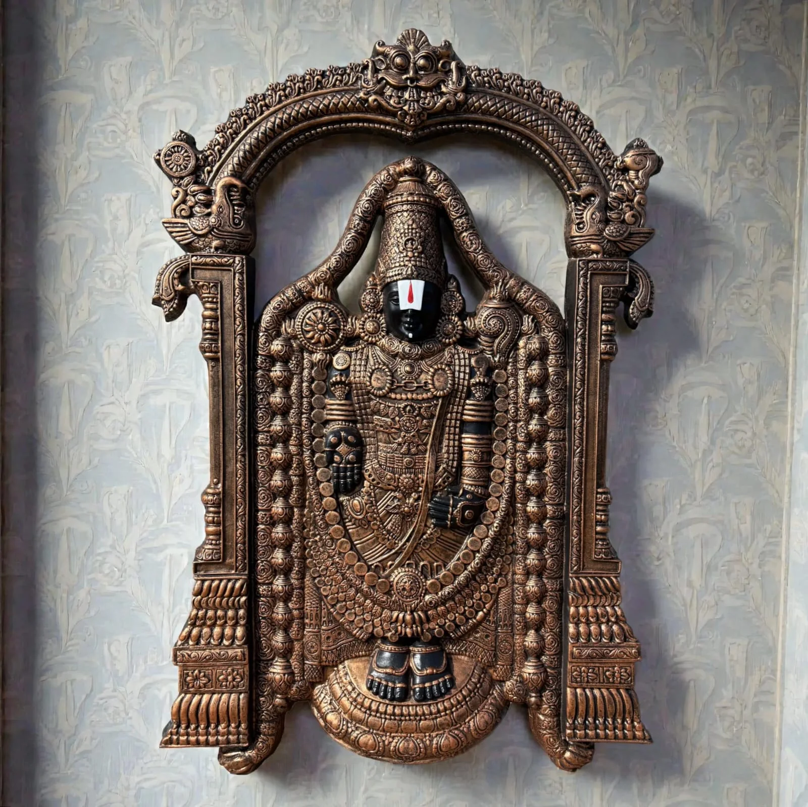 Lord Venkateshwara 3D Wall Art Sculpture (5.5 × 4 Feet) - Image 4