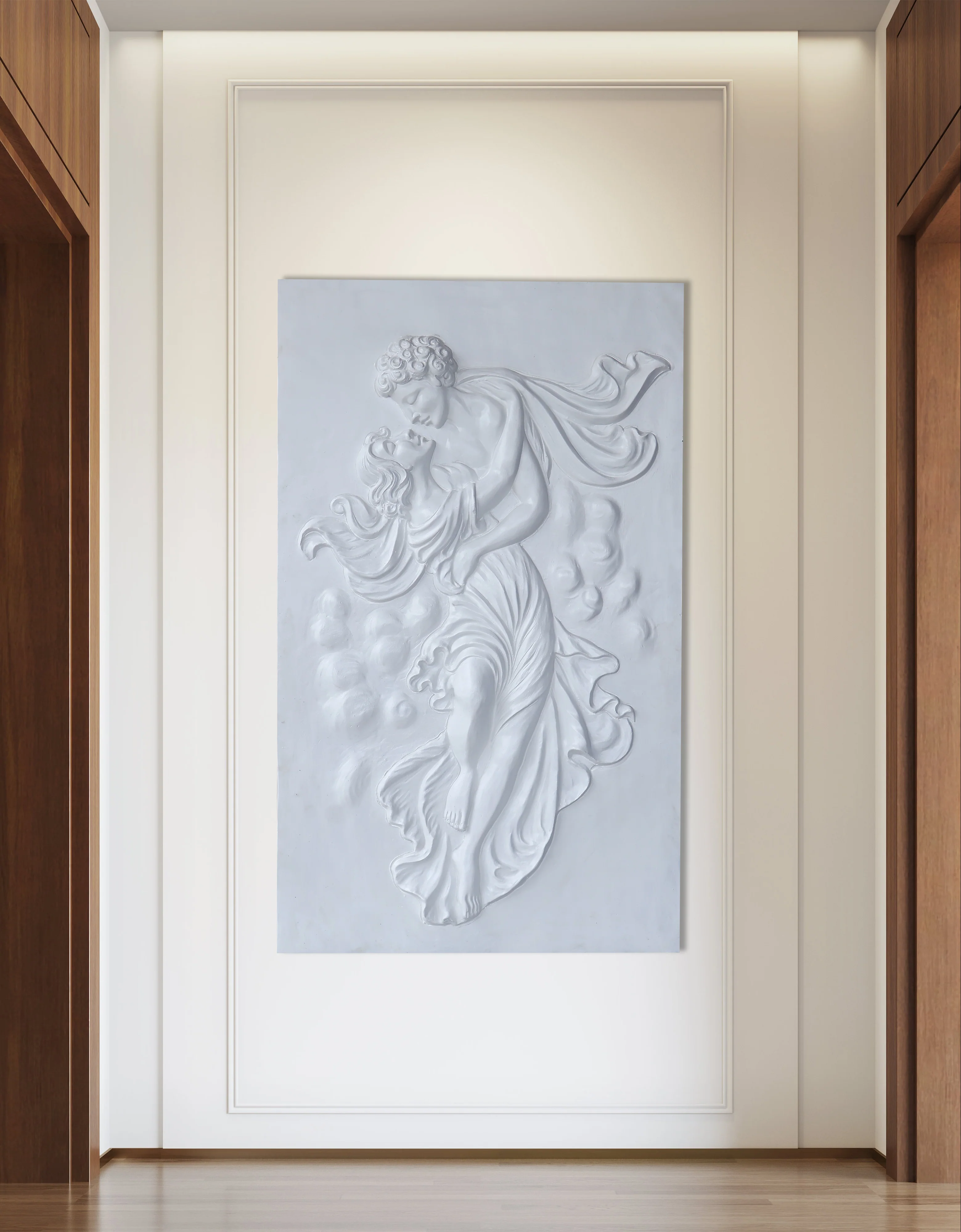 Elegant European Couple 5x3 Feet 3D Mural Wall Art - Timeless Romance in Every Detail - Image 4