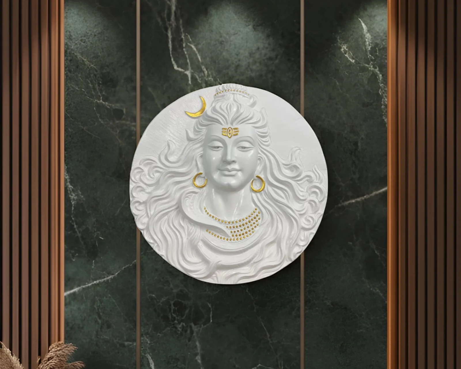 Lord Shiva Mahakaal 3D Wall Art Sculpture (2 × 2 Feet) - Image 3