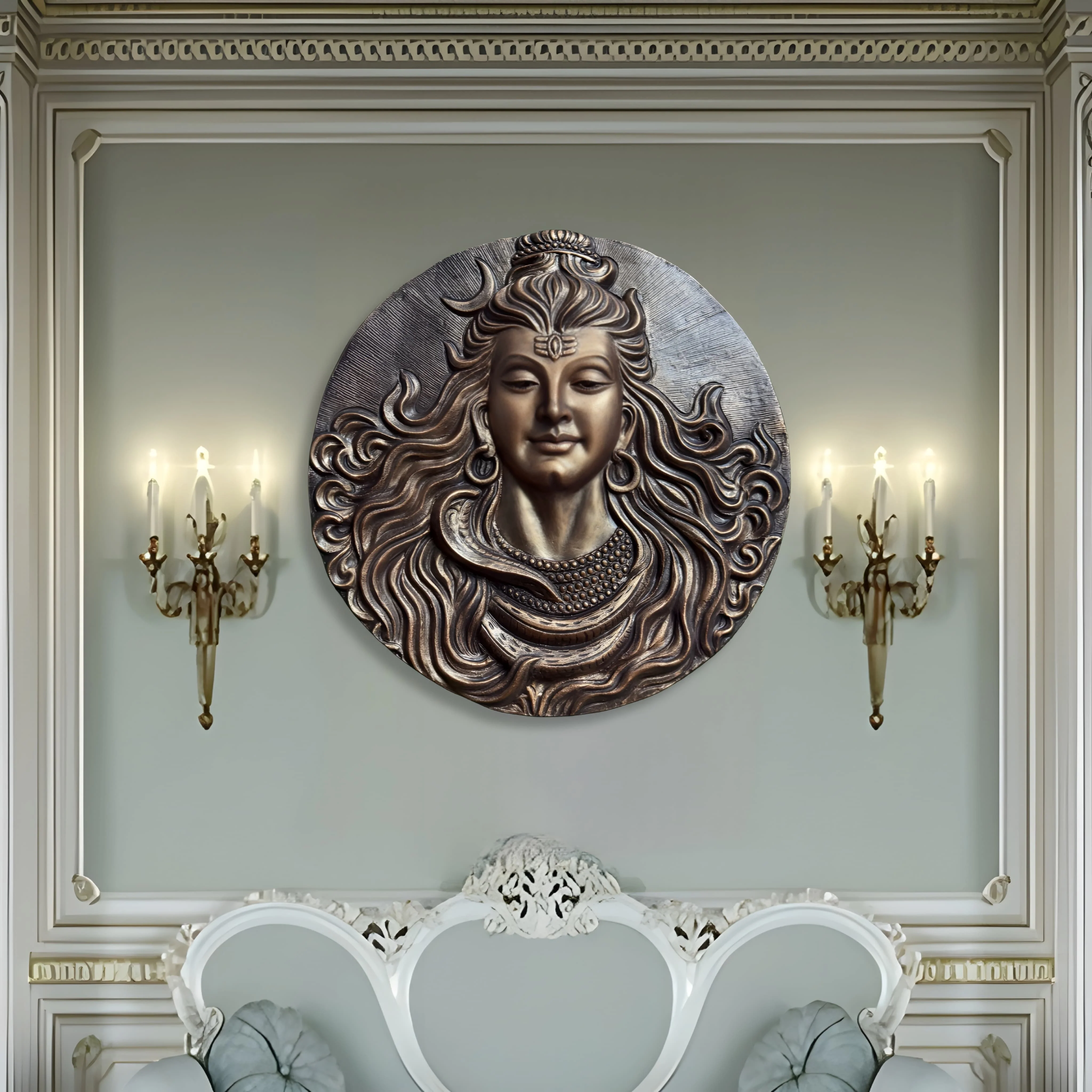 Lord Shiva Mahakaal 3D Wall Art Sculpture (2 × 2 Feet) - Image 4