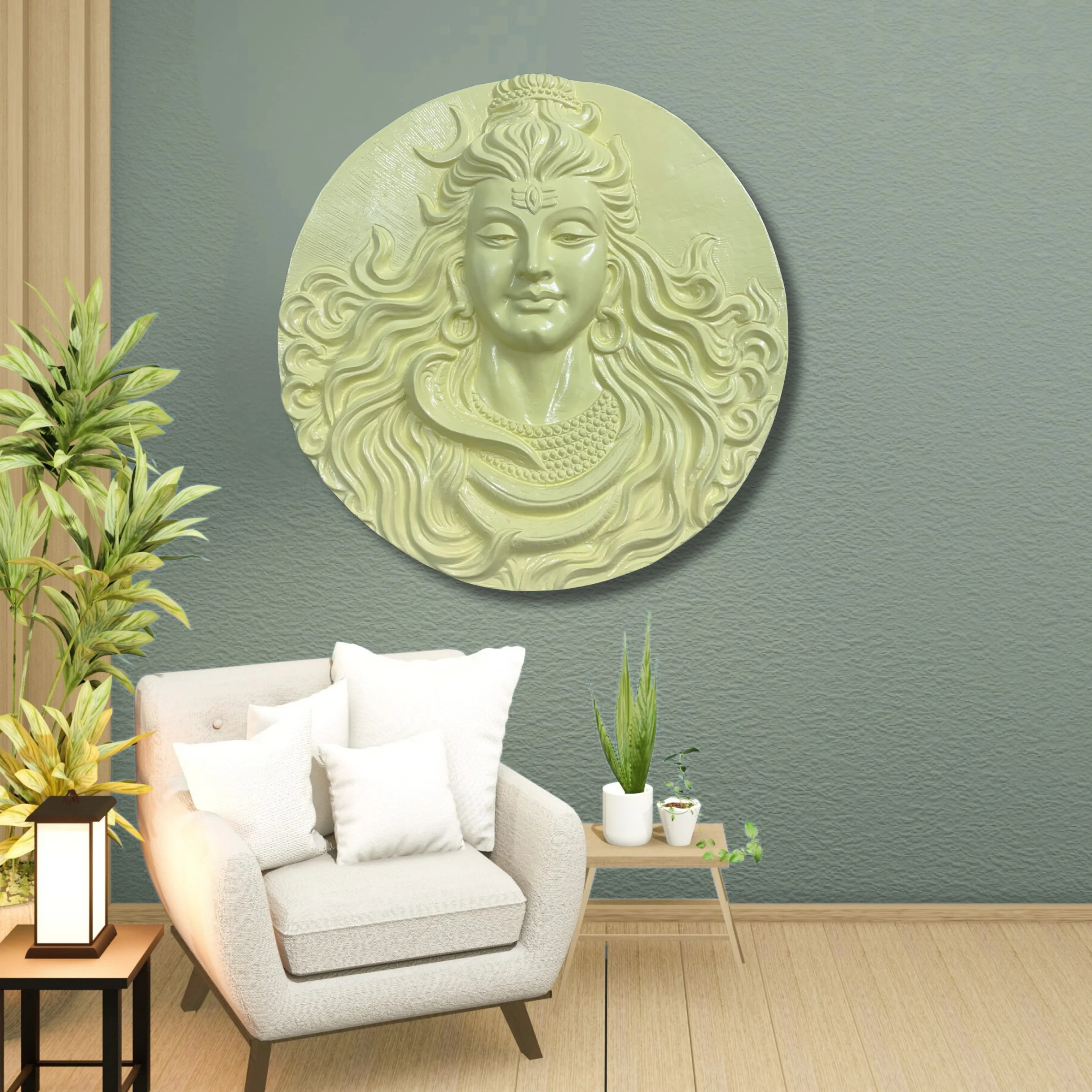 Lord Shiva Mahakaal 3D Wall Art Sculpture (2 × 2 Feet) - Image 5